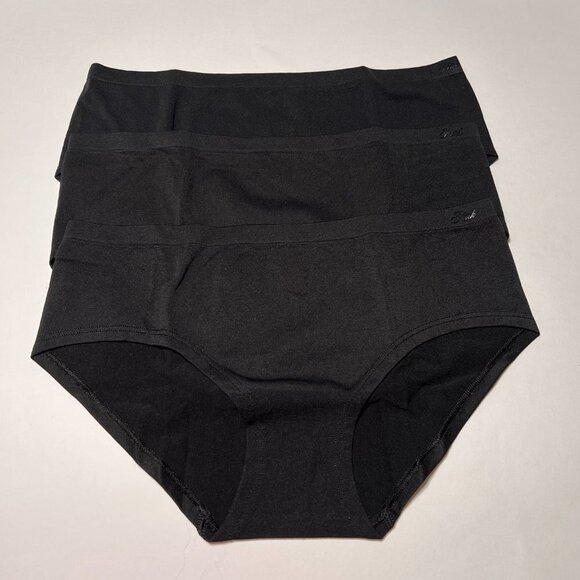 Victoria Secret Pink XL Panties Hipster Hiphugger Seamless Black Logo Lot of 3 - Picture 1 of 5